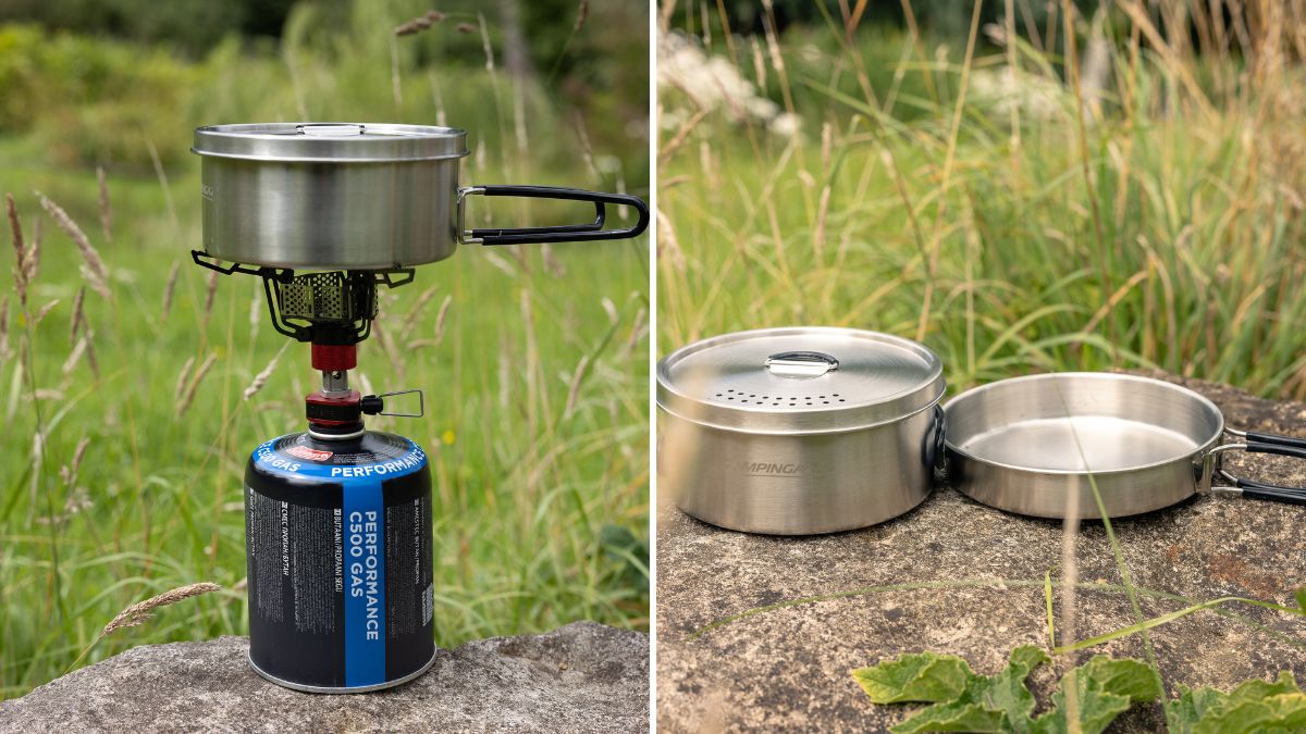 Zestaw stalowych garnków Campingaz Trekking Kit